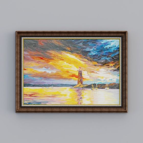 Cung đình đủ tranh - Tranh trang trí huyền ảo phong cách Châu Âu - Lococo - Lighthouse A