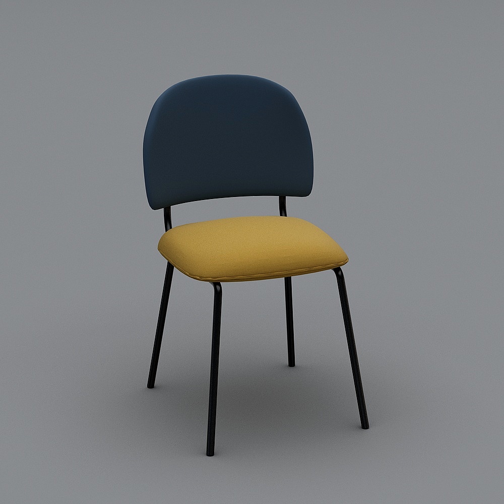 Stylish Low Poly Chair 3D model