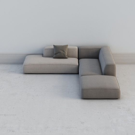 Modern Minimalist Sofa 3D model