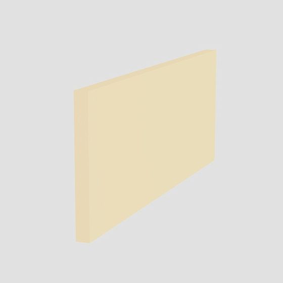 Sleek Gray Metal Skirting Line 3D Model