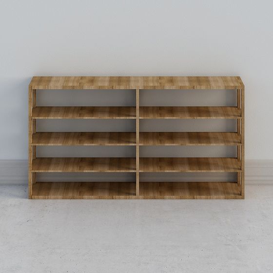 Modern Minimalist Bookshelf 3D model