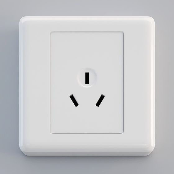 Modern Low-Poly High-Detail Socket 3D model