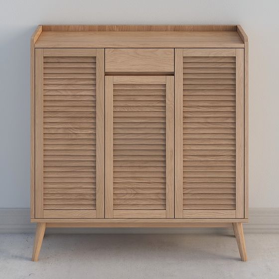 Louver Cabinet 3D model for Modern Interiors