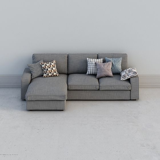 Modern Minimalist Sofa 3D model