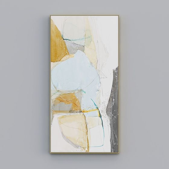 Abstract Low-Poly Art 3D Model for Designers