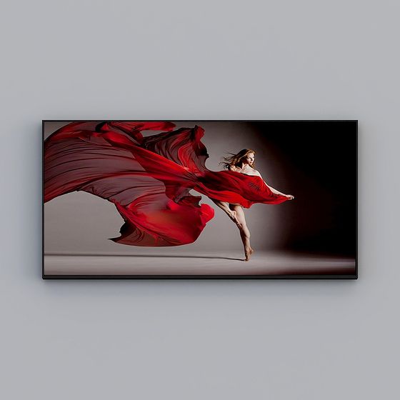 Red Dance 3D Model - Elegance in Motion