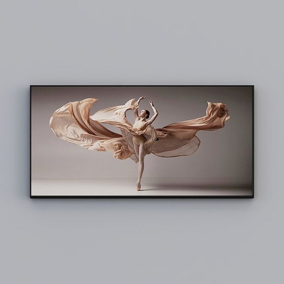 Graceful Ballet Dancer 3D model