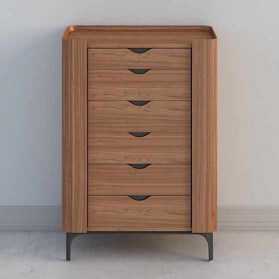 Stylish Urban Alley Storage Cabinet 3D model