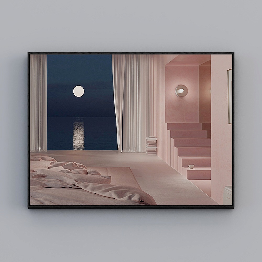 Courtesy full house with painting - modern simple living room xuanguan decoration painting - single - ideal living D