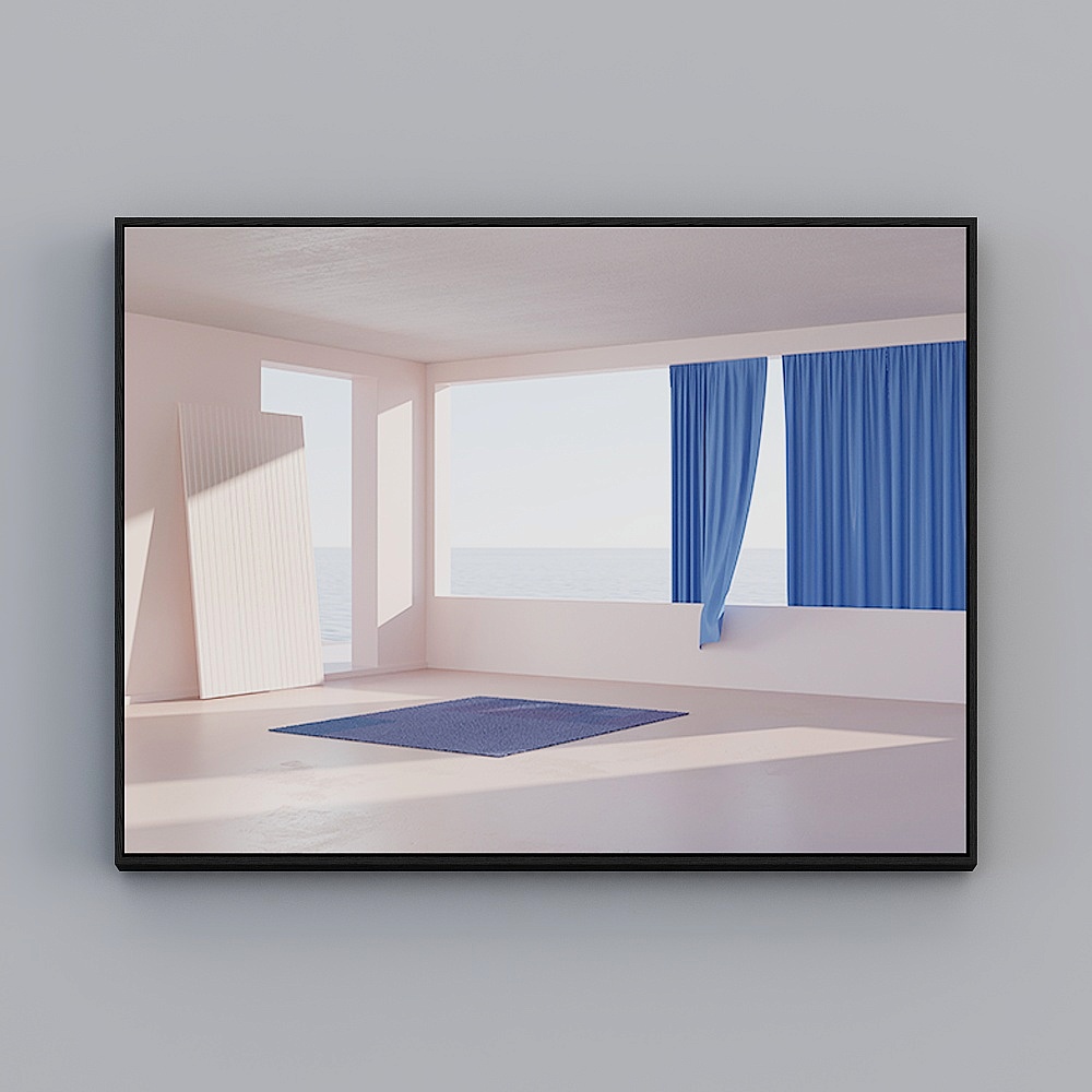 Courtesy full house with painting - modern minimalist living room xuanguan decoration painting - single - ideal living E