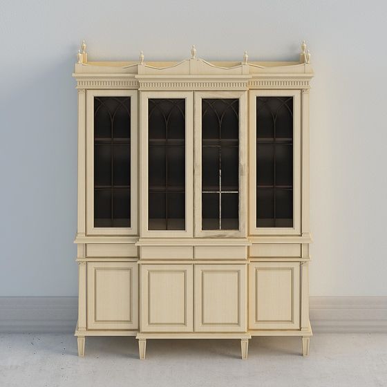 Classic Cream Cabinet 3D model
