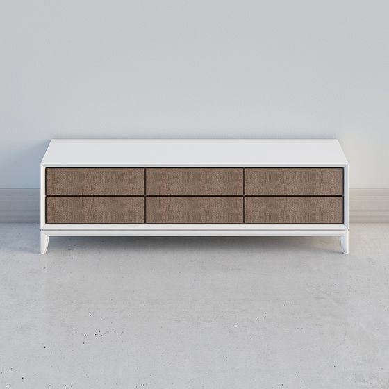 Stylish TV Cabinet 3D model for Modern Interiors