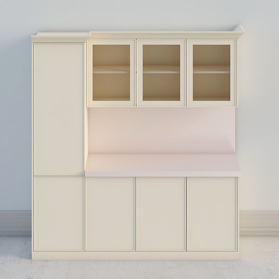 Elegant Storage Cabinet 3D model