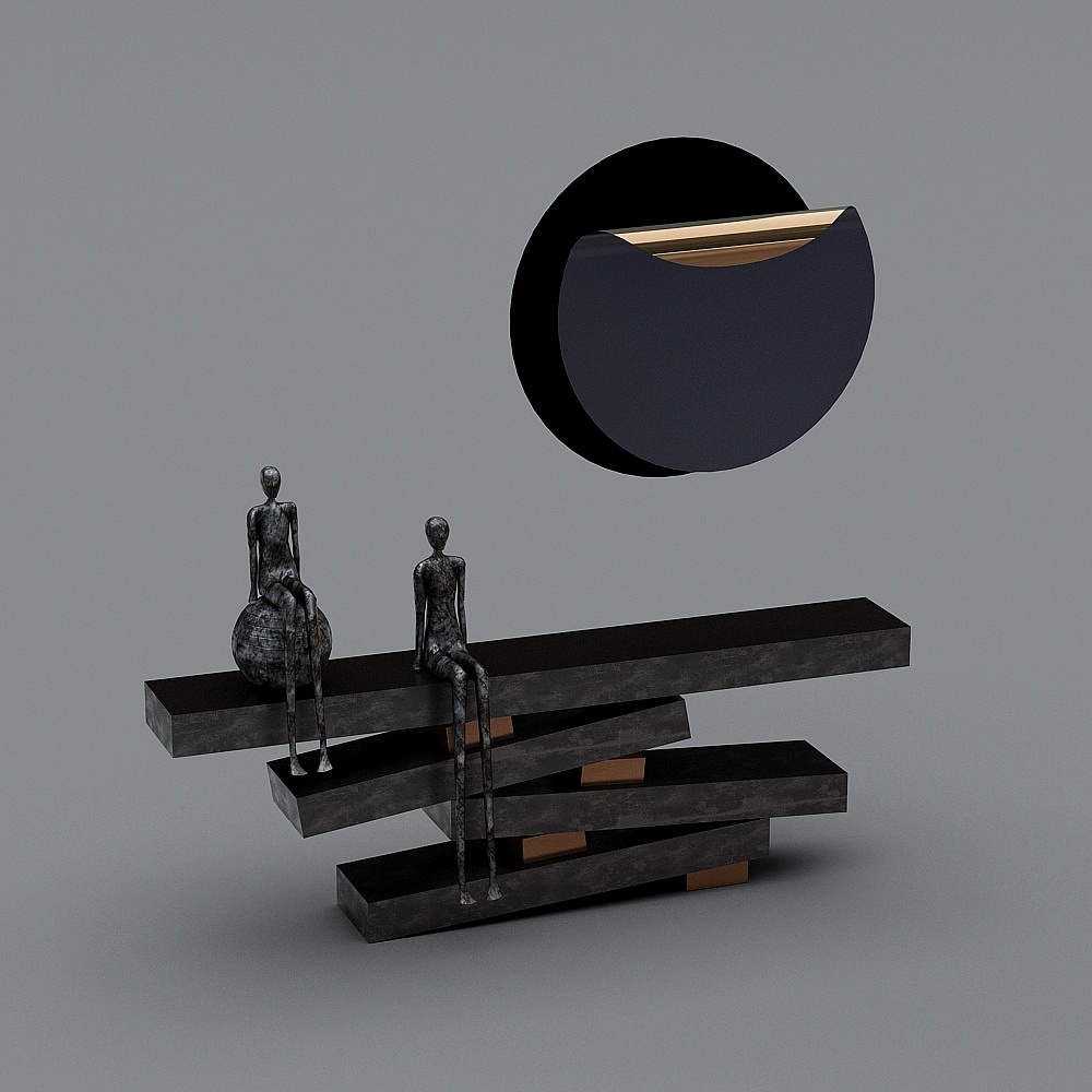 Balance Chair Low-Poly High Detail 3D model