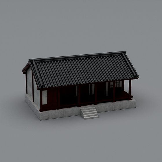 Traditional Oriental Architecture 3D model