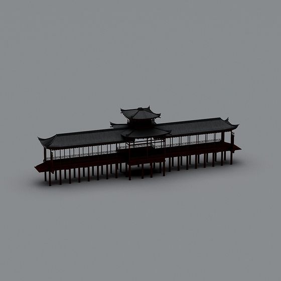 Ancient Charm Pavilion 3D model
