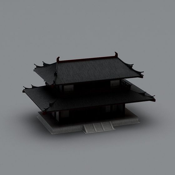 Ancient Charm Pavilion 3D model
