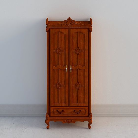 Vintage Wardrobe 3D model