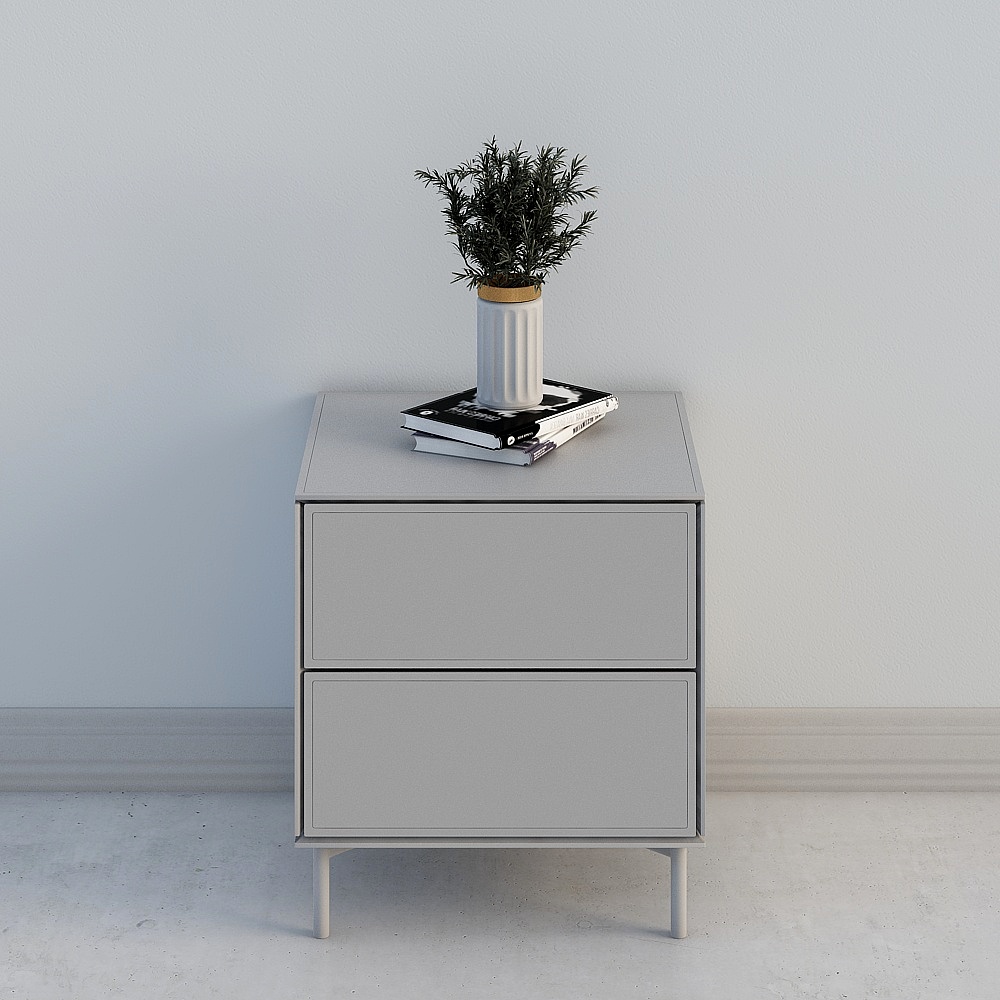 Elegant Minimalist Nightstand 3D model