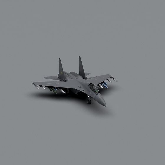 High-Detail Low-Poly Fighter Jet 3D Model