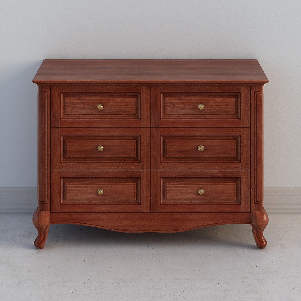 Sophisticated Cherrywood Dresser 3D model for Creative Spaces