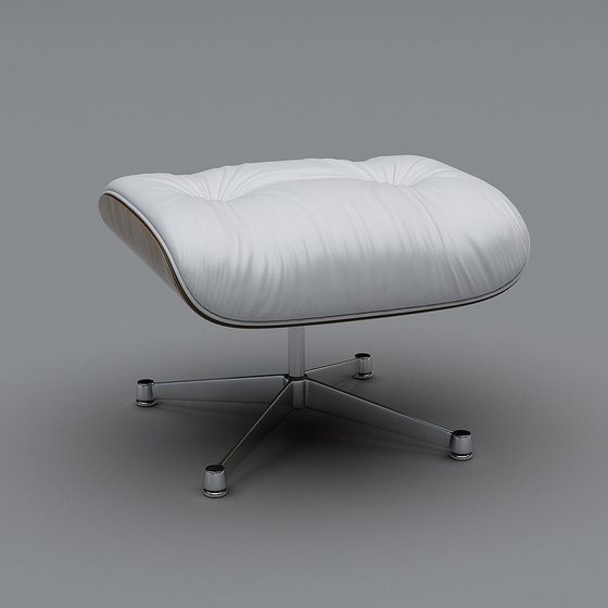 Stylish Low-Polygon Lounge Chair 3D Model for Modern Spaces