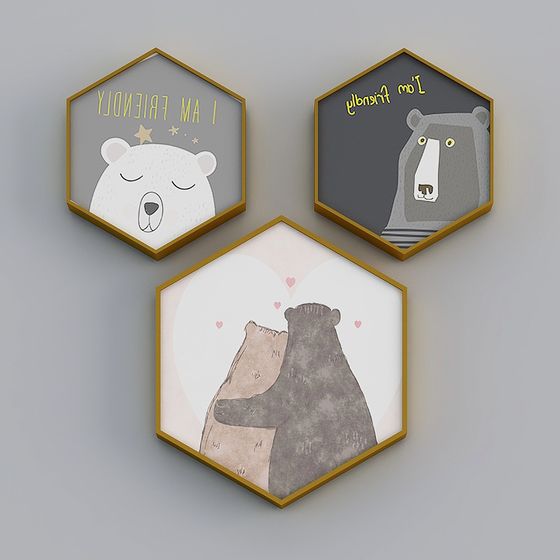 Friendship Bear 3D Model - Low Poly Cute Design