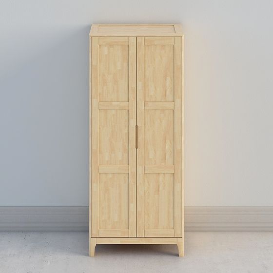 Minimalist Storage Cabinet 3D model for Modern Interiors