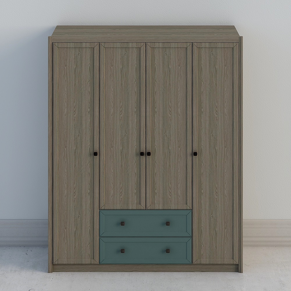 6A8001A four-door wardrobe