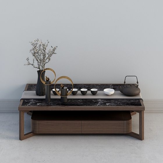 Elegant Minimalist Coffee Table 3D model