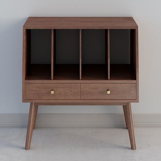 Mid-Century Modern Side Cabinet 3D model