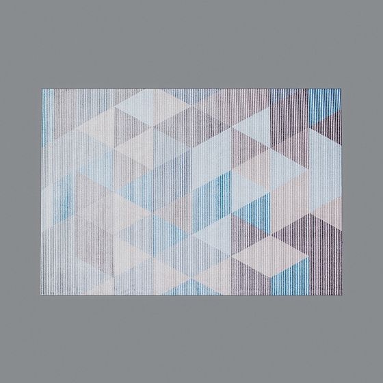 Abstract Geometric Carpet 3D model for Modern Spaces