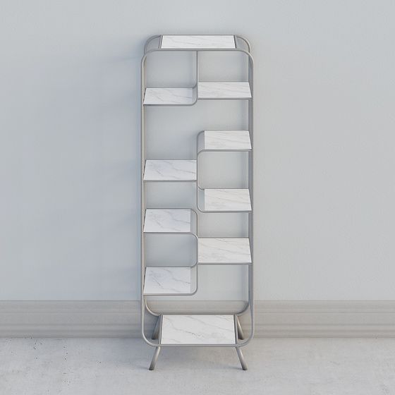Stylish 3D Bookshelf Model for Modern Spaces