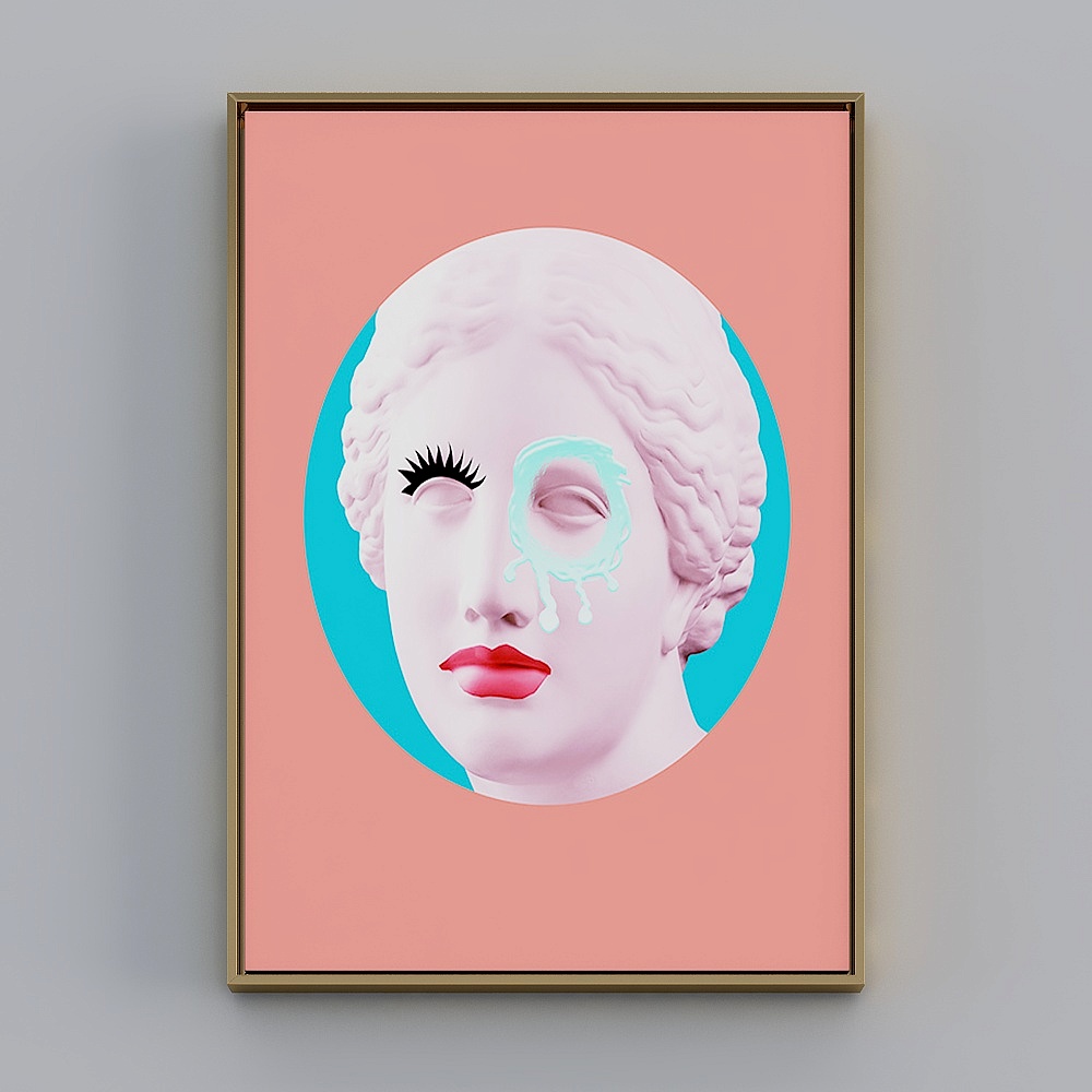 Vintage Teardrop Goddess 3D Model