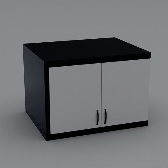 City Corner Storage Cabinet 3D model