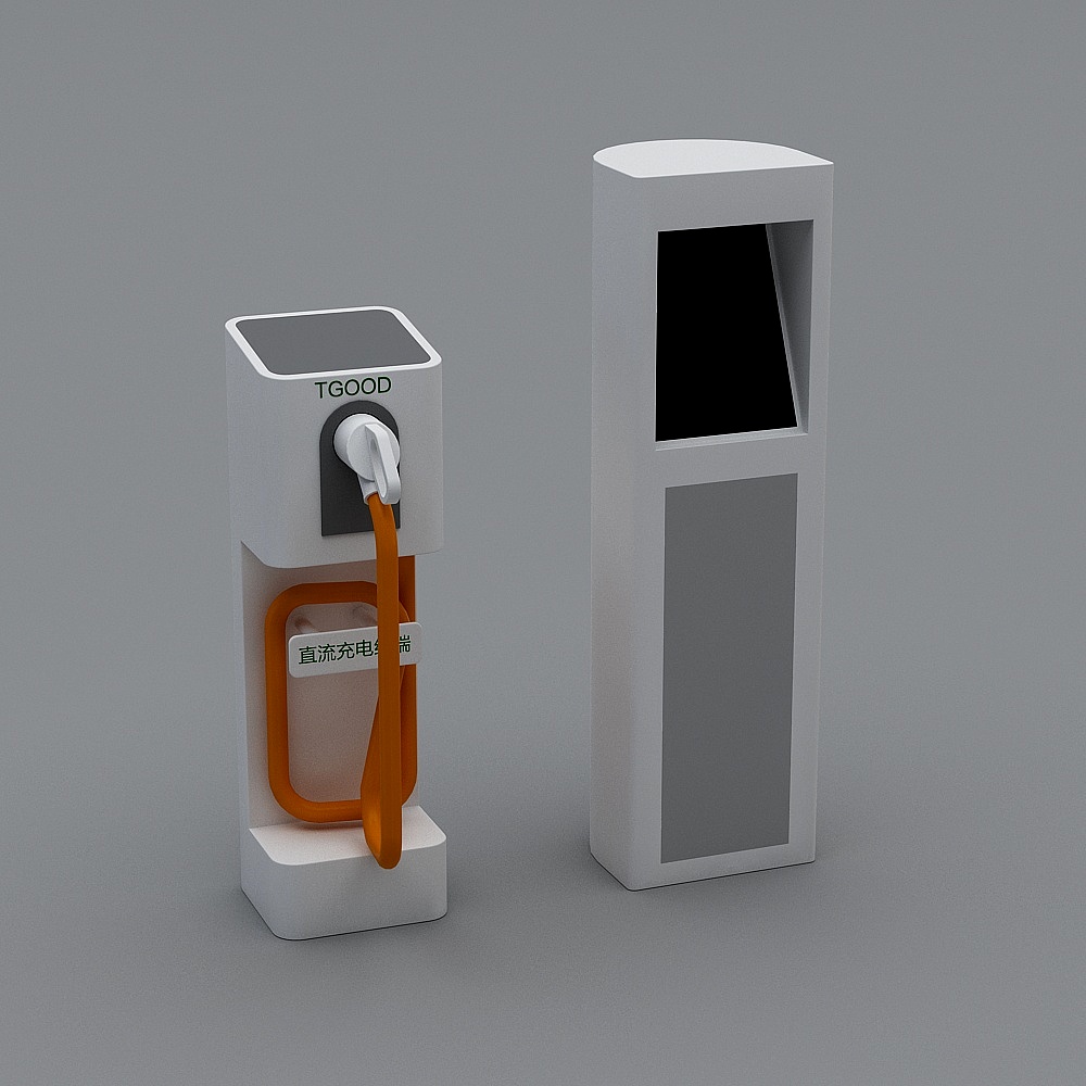 Futuristic Charging Station 3D model