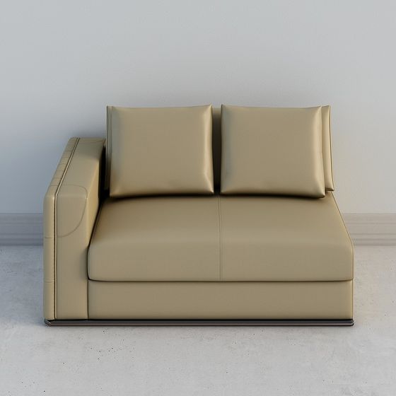 Modern Low Poly Sofa 3D model