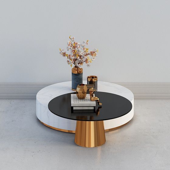 Low-Poly Round Table 3D Model Design