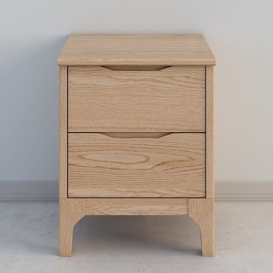 Urban Elegance Bedside Table 3D model for Modern Spaces