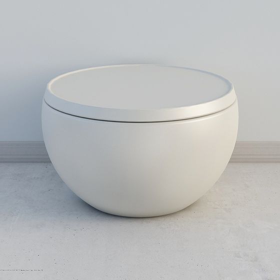 Sleek Round Storage Jar 3D model