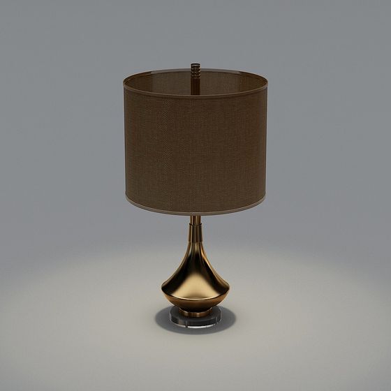 Elegant Low-Poly 3D Model Table Lamp