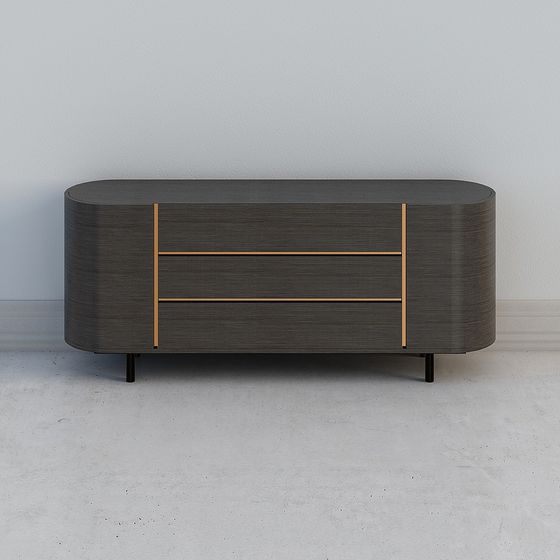 Urban Elegant TV Cabinet 3D model for Modern Spaces