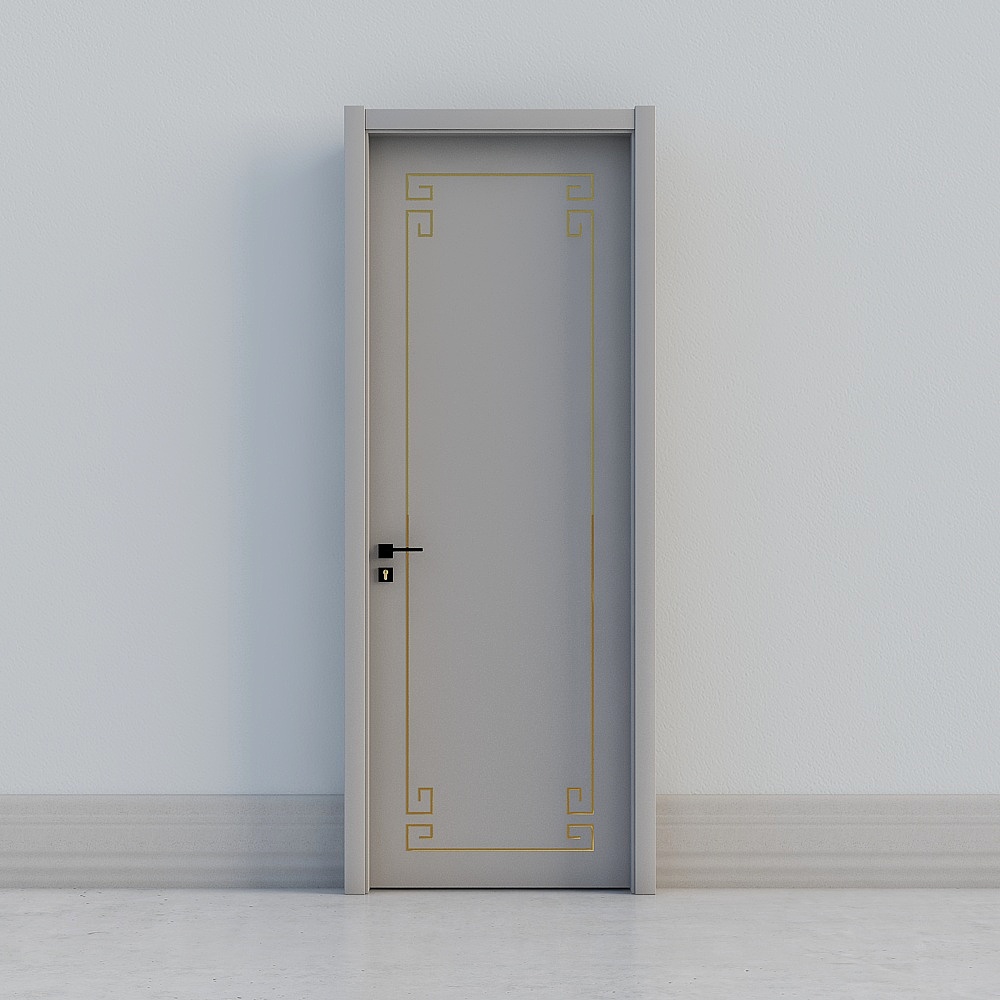 minimal grey door