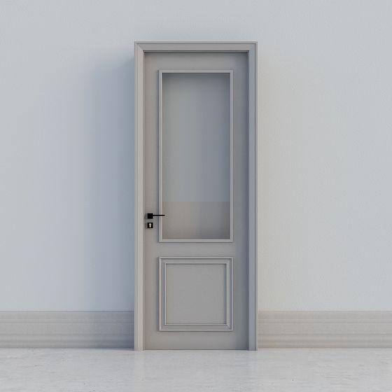Elegant Minimalist 3D Model Door for Creatives