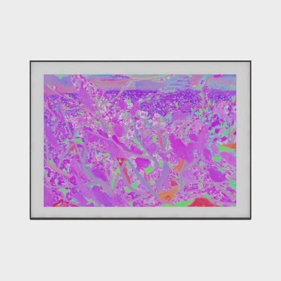 Abstract Garden 3D model - Vibrant Low Polygon Design