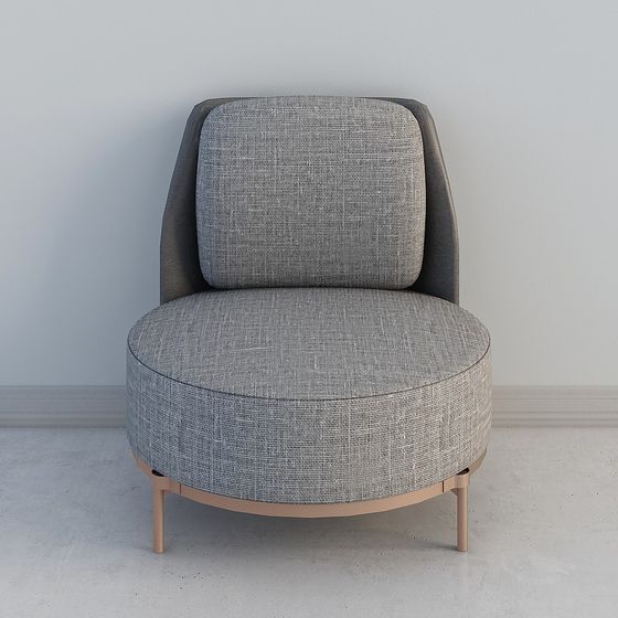 Round Armchair 3D model
