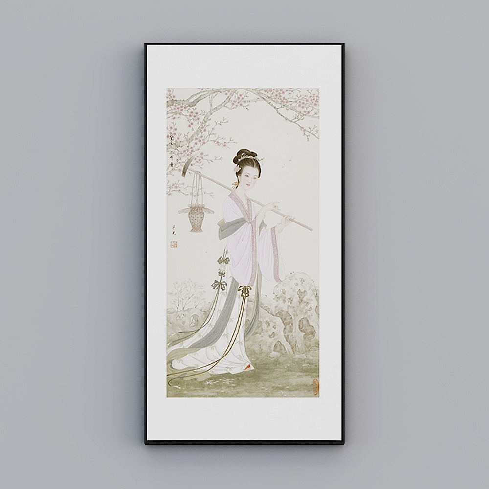 Courtesy full house with painting - modern Chinese living room Xuanguan decoration painting - single - Jinling XII F