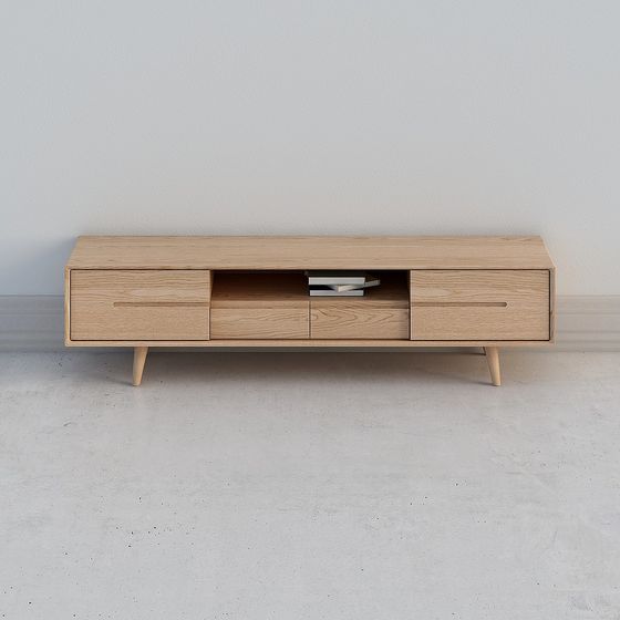 Modern Minimalist TV Cabinet 3D model