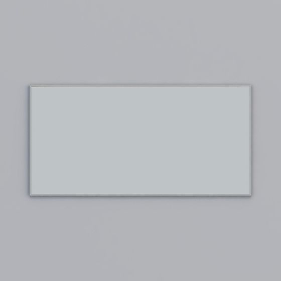 Stylish Minimalist Whiteboard 3D model