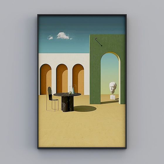 Colorful Doors 3D model for Artistic Spaces